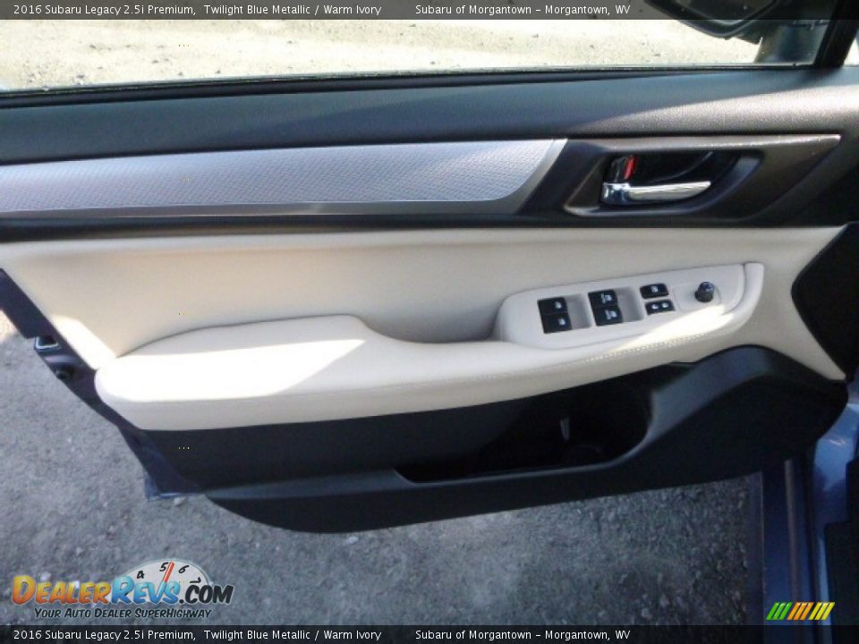 2016 Subaru Legacy 2.5i Premium Twilight Blue Metallic / Warm Ivory Photo #13