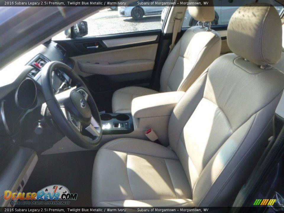2016 Subaru Legacy 2.5i Premium Twilight Blue Metallic / Warm Ivory Photo #14