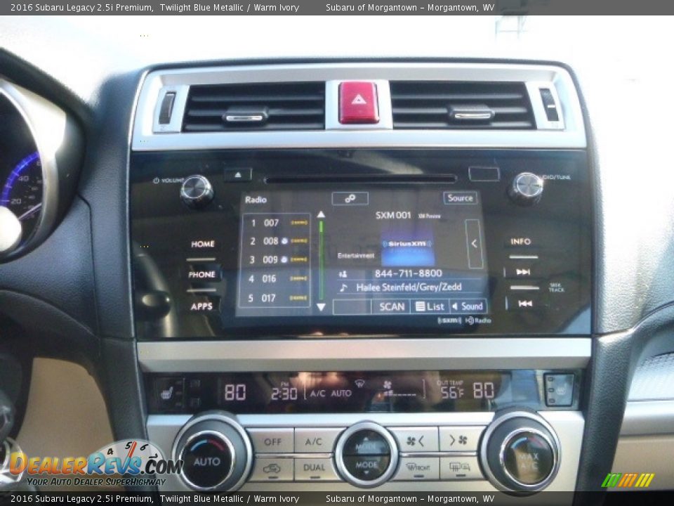 2016 Subaru Legacy 2.5i Premium Twilight Blue Metallic / Warm Ivory Photo #17