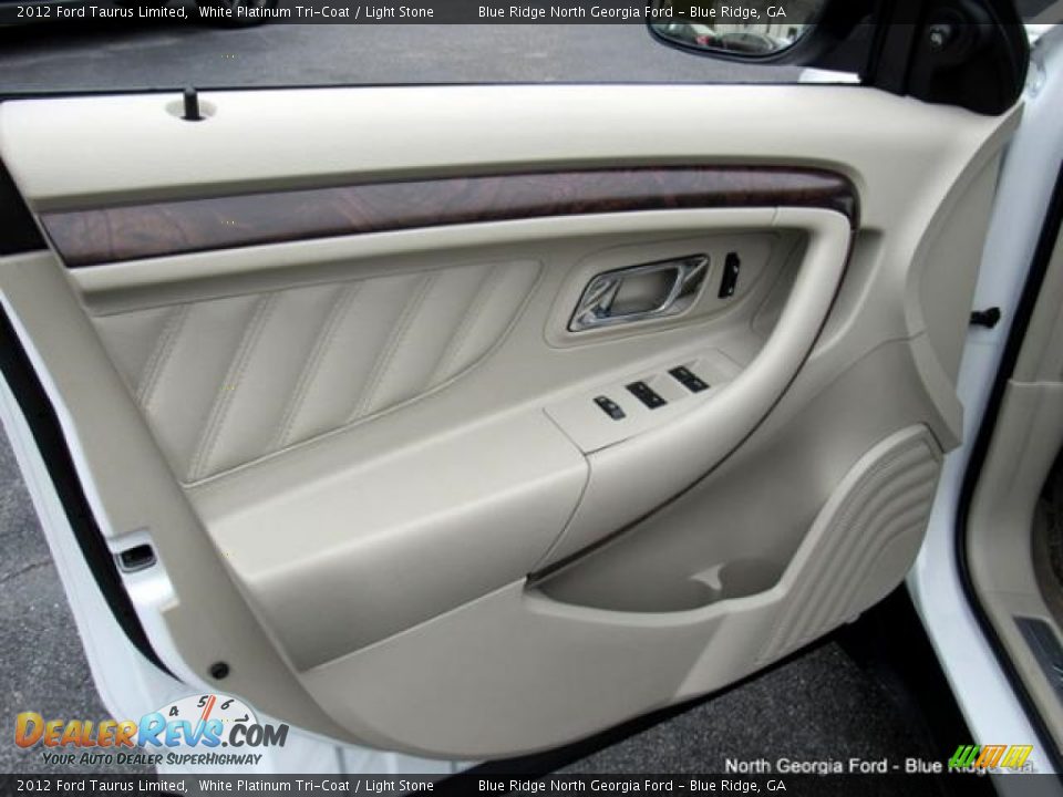 2012 Ford Taurus Limited White Platinum Tri-Coat / Light Stone Photo #30