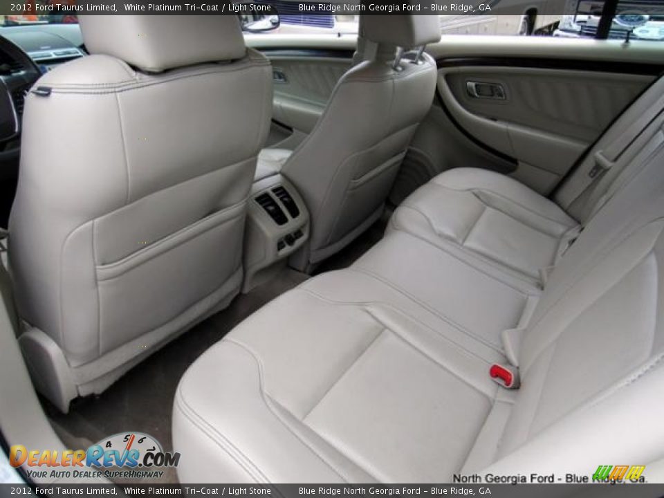 2012 Ford Taurus Limited White Platinum Tri-Coat / Light Stone Photo #33
