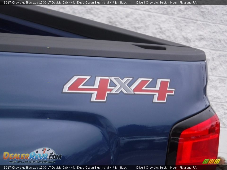 2017 Chevrolet Silverado 1500 LT Double Cab 4x4 Deep Ocean Blue Metallic / Jet Black Photo #4