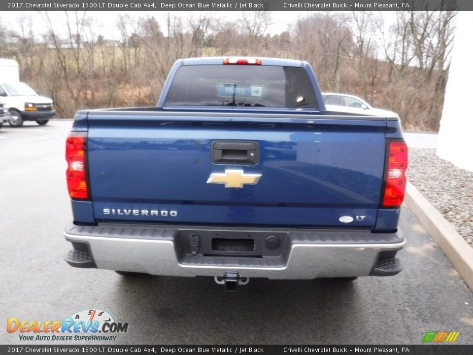 2017 Chevrolet Silverado 1500 LT Double Cab 4x4 Deep Ocean Blue Metallic / Jet Black Photo #7