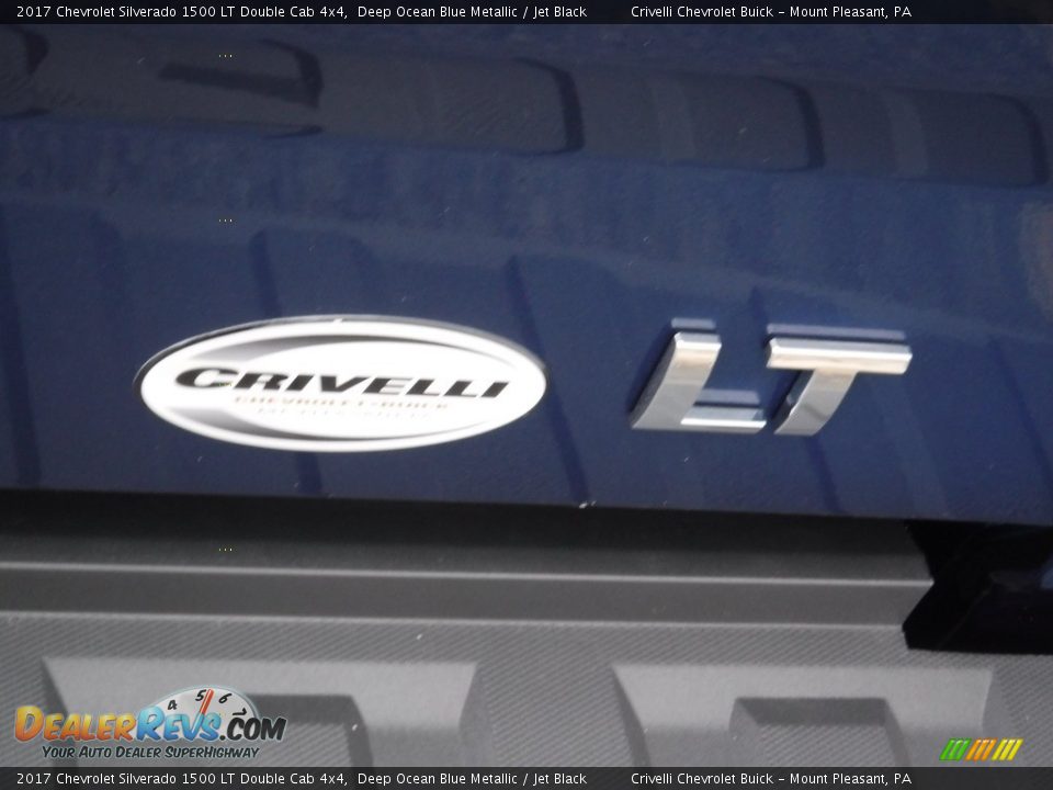 2017 Chevrolet Silverado 1500 LT Double Cab 4x4 Deep Ocean Blue Metallic / Jet Black Photo #8