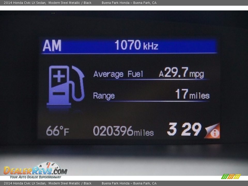 2014 Honda Civic LX Sedan Modern Steel Metallic / Black Photo #6