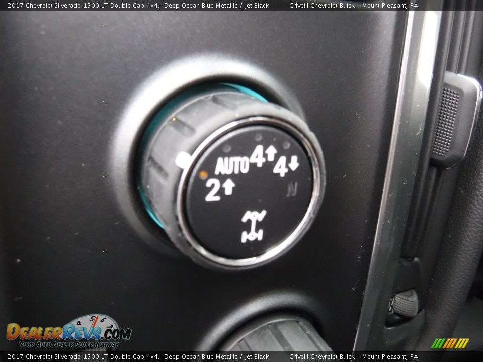 2017 Chevrolet Silverado 1500 LT Double Cab 4x4 Deep Ocean Blue Metallic / Jet Black Photo #10