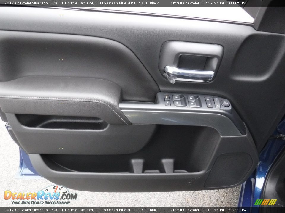 2017 Chevrolet Silverado 1500 LT Double Cab 4x4 Deep Ocean Blue Metallic / Jet Black Photo #11