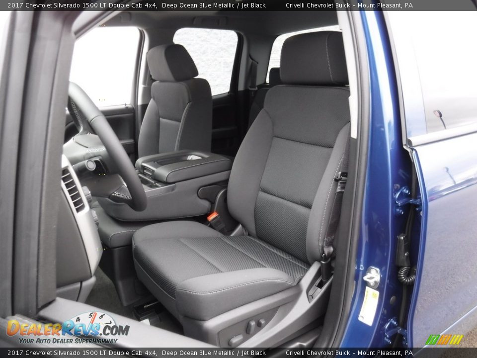 2017 Chevrolet Silverado 1500 LT Double Cab 4x4 Deep Ocean Blue Metallic / Jet Black Photo #12