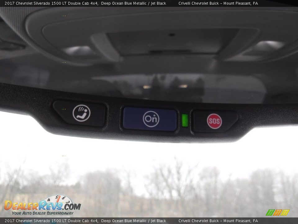 2017 Chevrolet Silverado 1500 LT Double Cab 4x4 Deep Ocean Blue Metallic / Jet Black Photo #14