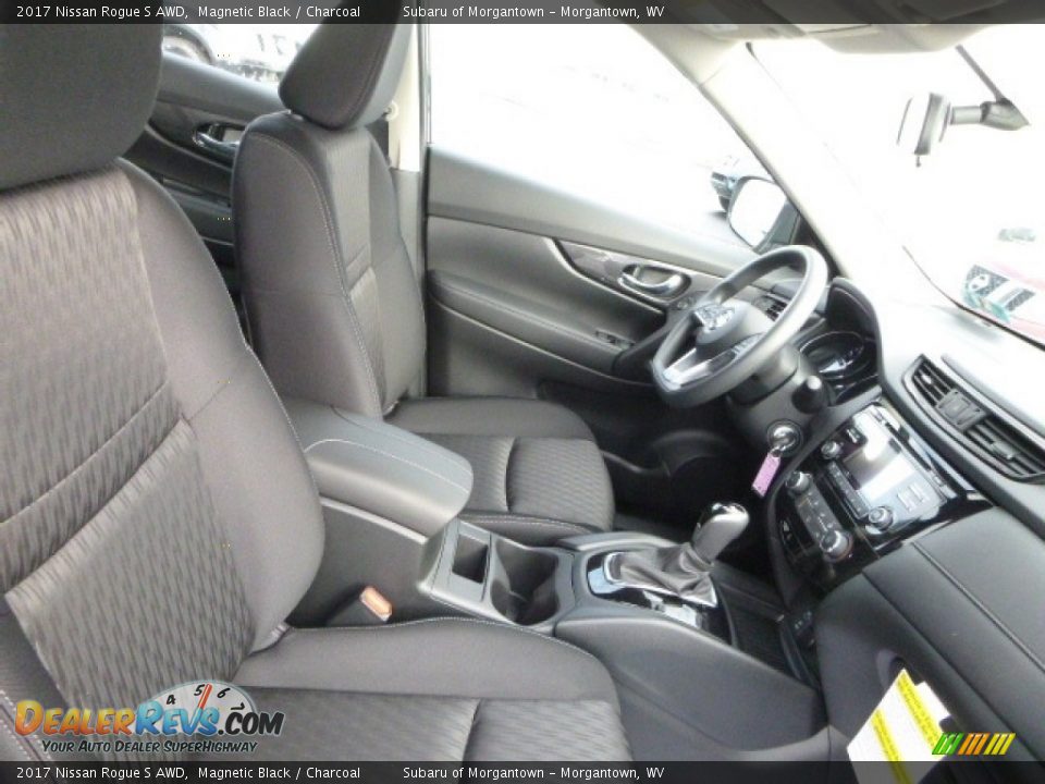2017 Nissan Rogue S AWD Magnetic Black / Charcoal Photo #3