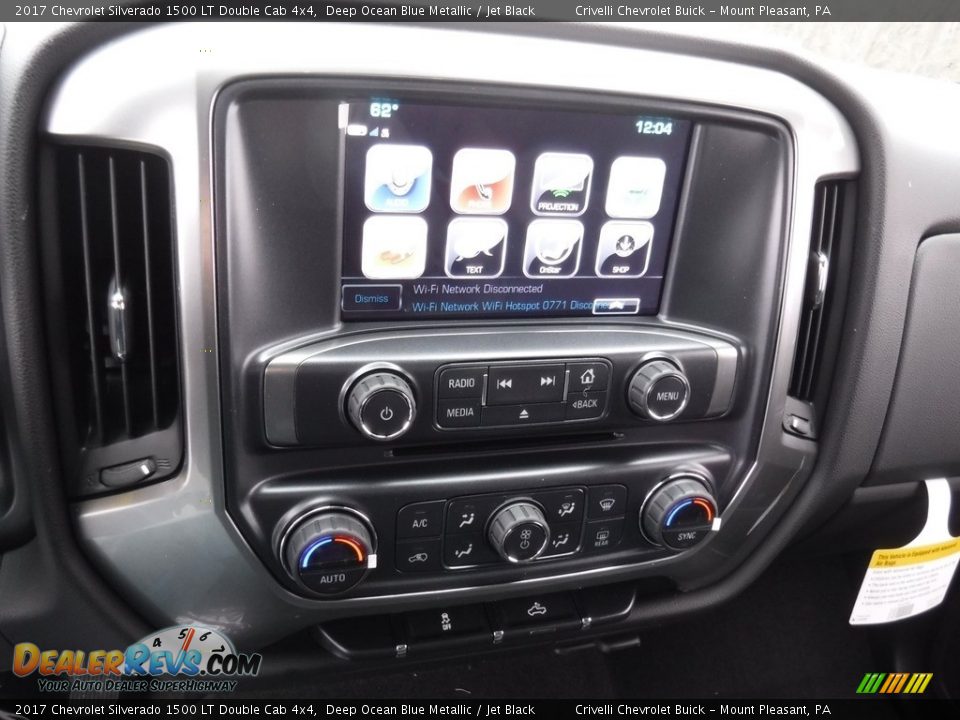 2017 Chevrolet Silverado 1500 LT Double Cab 4x4 Deep Ocean Blue Metallic / Jet Black Photo #15