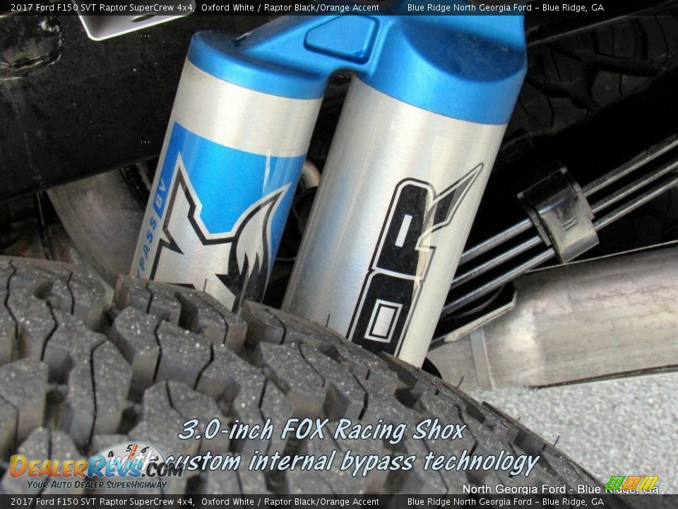2017 Ford F150 SVT Raptor SuperCrew 4x4 Oxford White / Raptor Black/Orange Accent Photo #11
