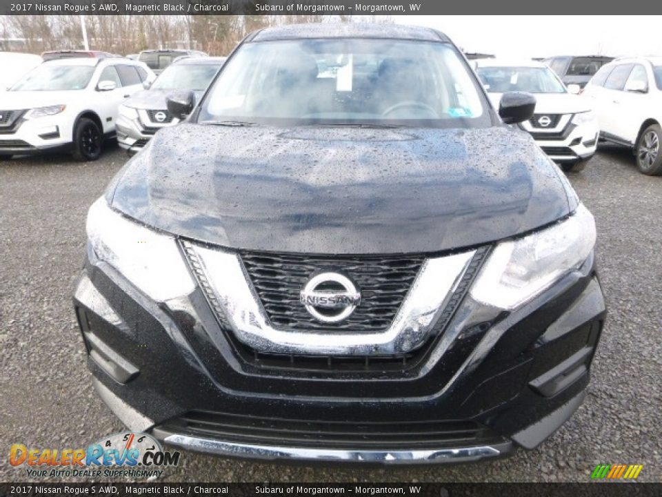 2017 Nissan Rogue S AWD Magnetic Black / Charcoal Photo #12