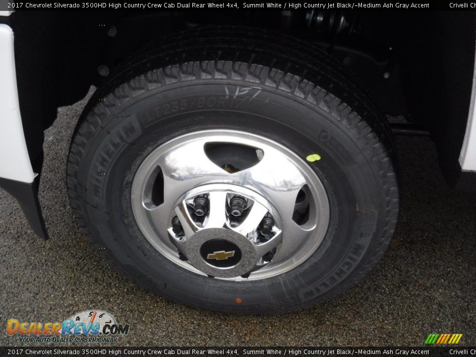 2017 Chevrolet Silverado 3500HD High Country Crew Cab Dual Rear Wheel 4x4 Summit White / High Country Jet Black/­Medium Ash Gray Accent Photo #4