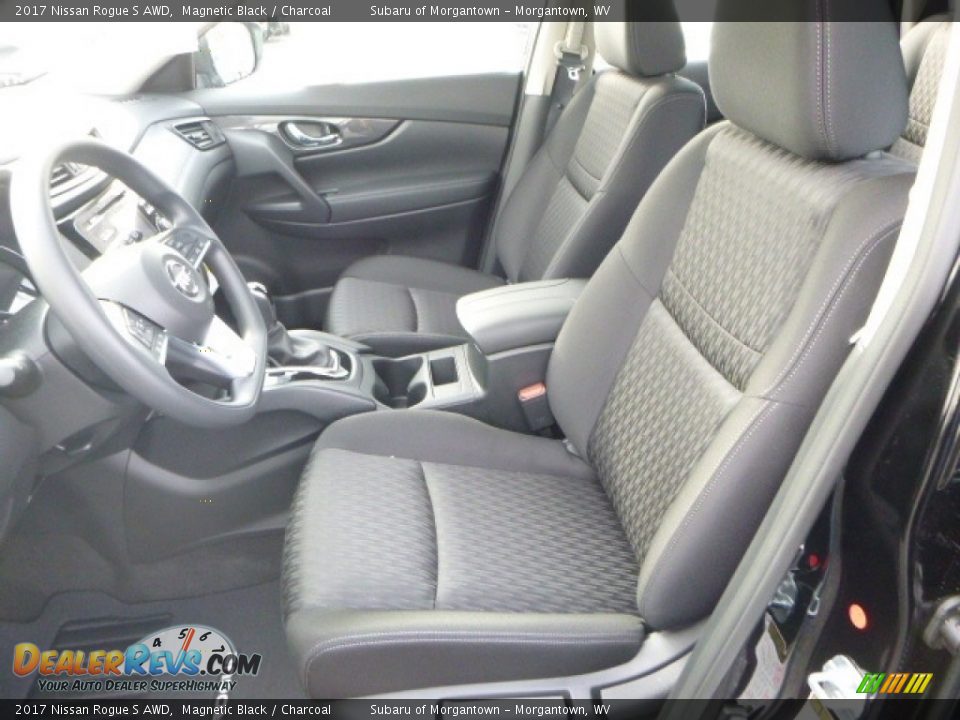 2017 Nissan Rogue S AWD Magnetic Black / Charcoal Photo #15