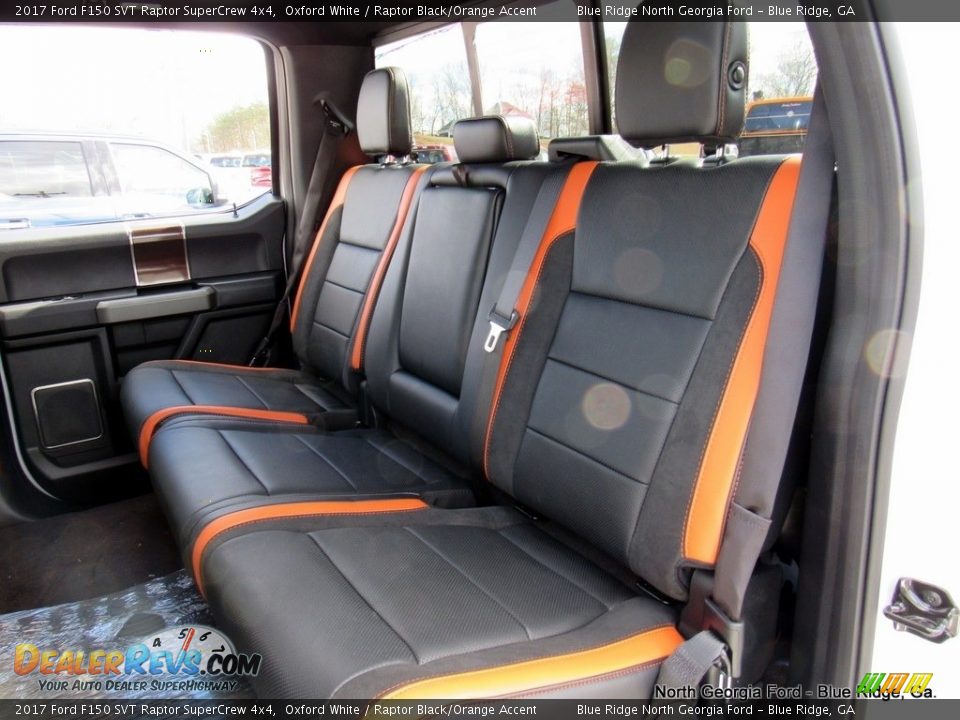 2017 Ford F150 SVT Raptor SuperCrew 4x4 Oxford White / Raptor Black/Orange Accent Photo #16