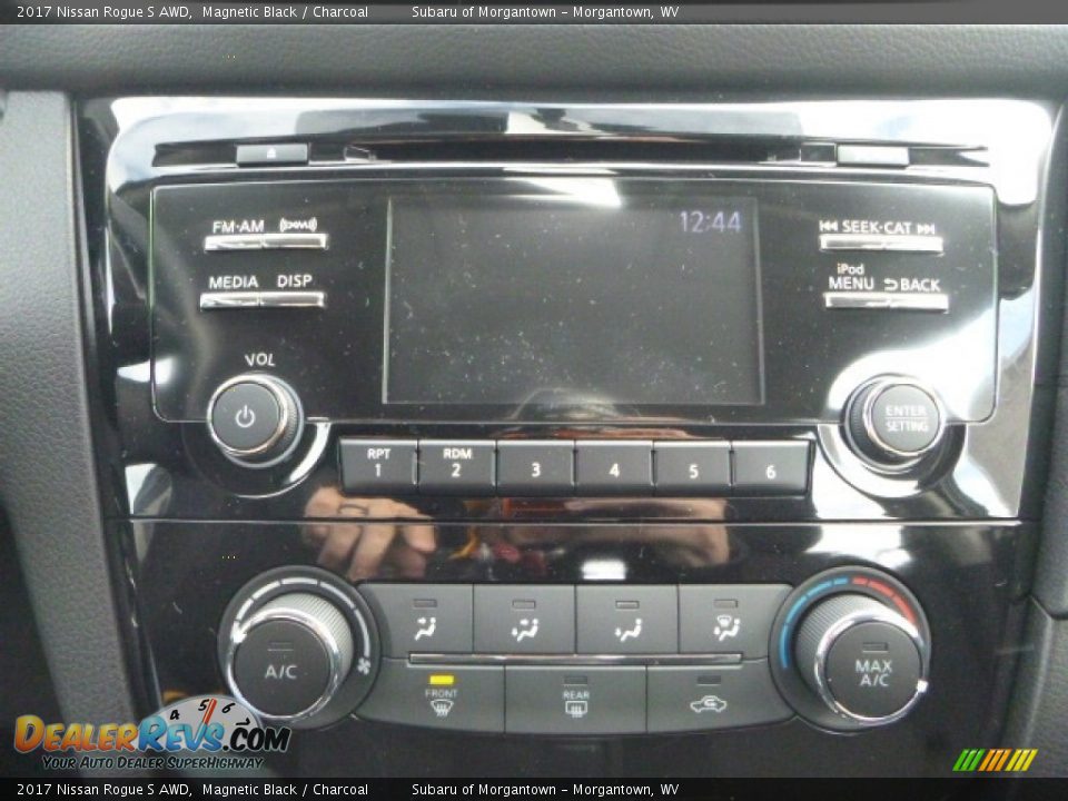 2017 Nissan Rogue S AWD Magnetic Black / Charcoal Photo #16