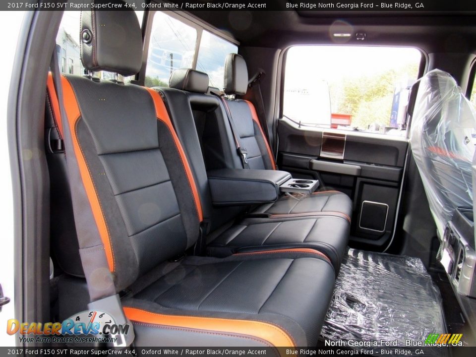 2017 Ford F150 SVT Raptor SuperCrew 4x4 Oxford White / Raptor Black/Orange Accent Photo #17
