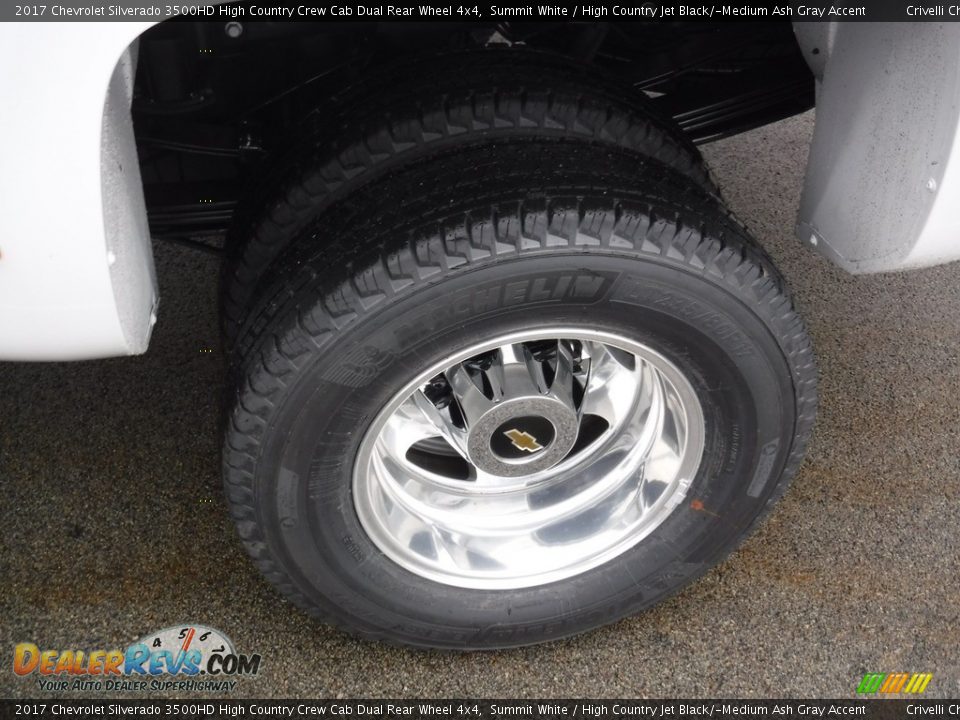 2017 Chevrolet Silverado 3500HD High Country Crew Cab Dual Rear Wheel 4x4 Summit White / High Country Jet Black/­Medium Ash Gray Accent Photo #6