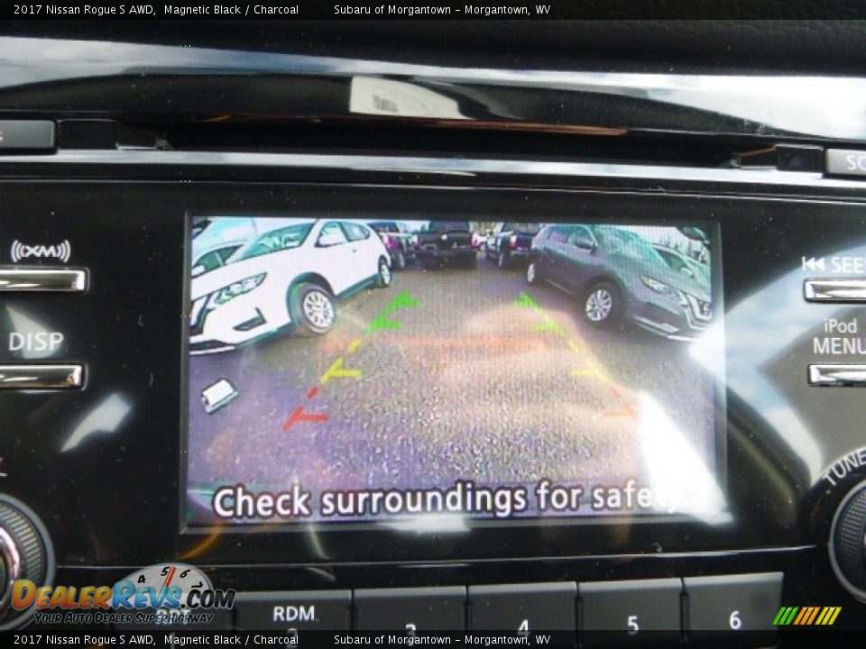 2017 Nissan Rogue S AWD Magnetic Black / Charcoal Photo #17
