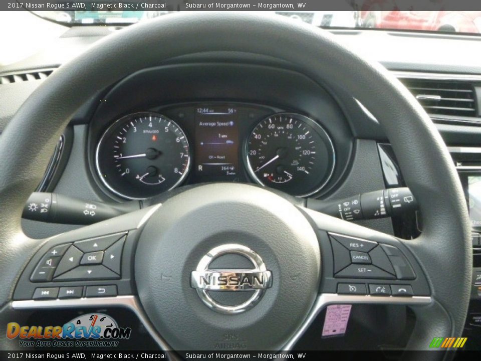 2017 Nissan Rogue S AWD Magnetic Black / Charcoal Photo #18