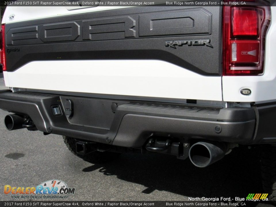 2017 Ford F150 SVT Raptor SuperCrew 4x4 Oxford White / Raptor Black/Orange Accent Photo #19