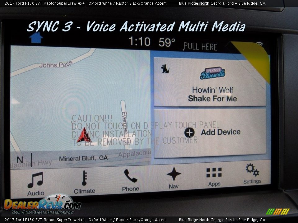 Navigation of 2017 Ford F150 SVT Raptor SuperCrew 4x4 Photo #25