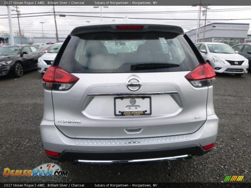2017 Nissan Rogue S AWD Brilliant Silver / Charcoal Photo #8