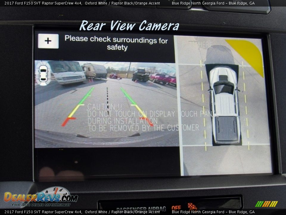 2017 Ford F150 SVT Raptor SuperCrew 4x4 Oxford White / Raptor Black/Orange Accent Photo #26