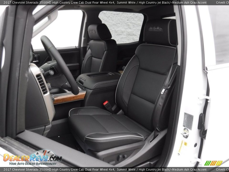 Front Seat of 2017 Chevrolet Silverado 3500HD High Country Crew Cab Dual Rear Wheel 4x4 Photo #18