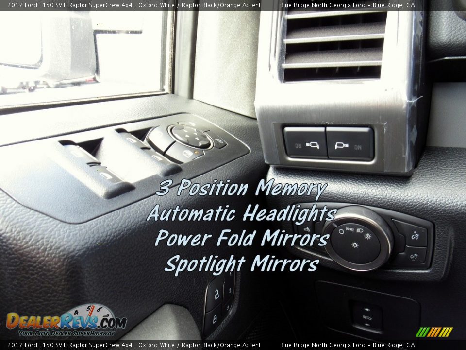 2017 Ford F150 SVT Raptor SuperCrew 4x4 Oxford White / Raptor Black/Orange Accent Photo #29