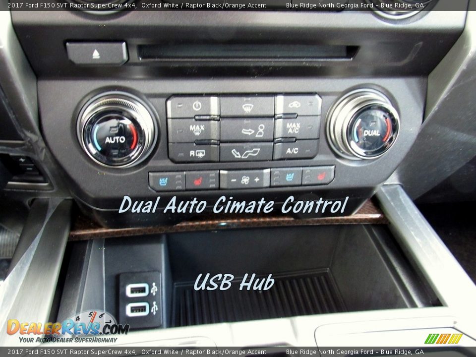 2017 Ford F150 SVT Raptor SuperCrew 4x4 Oxford White / Raptor Black/Orange Accent Photo #30