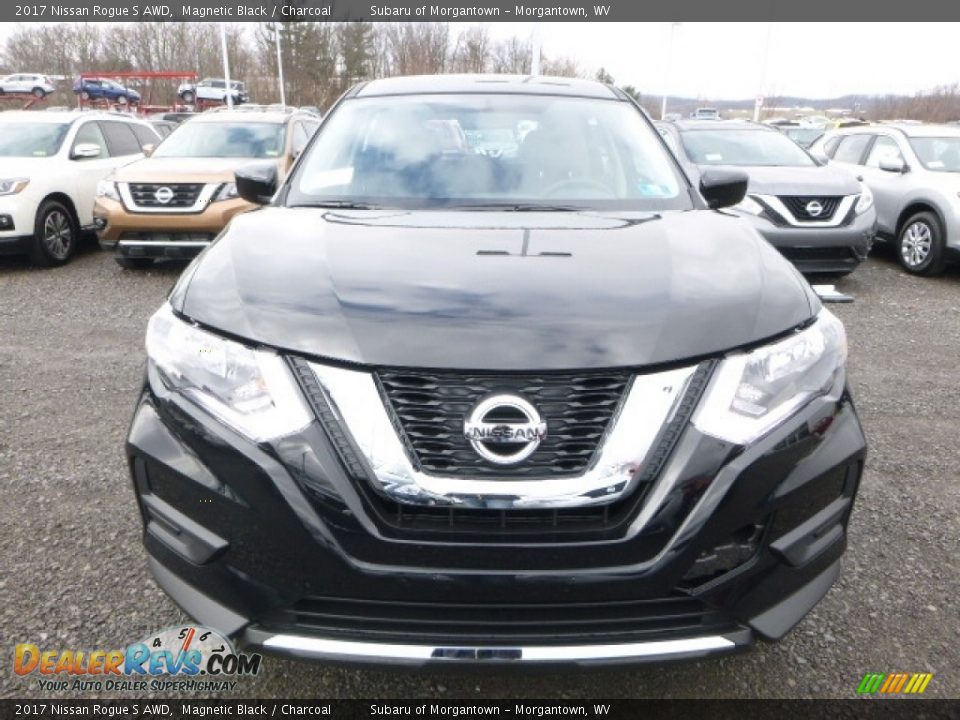 2017 Nissan Rogue S AWD Magnetic Black / Charcoal Photo #12
