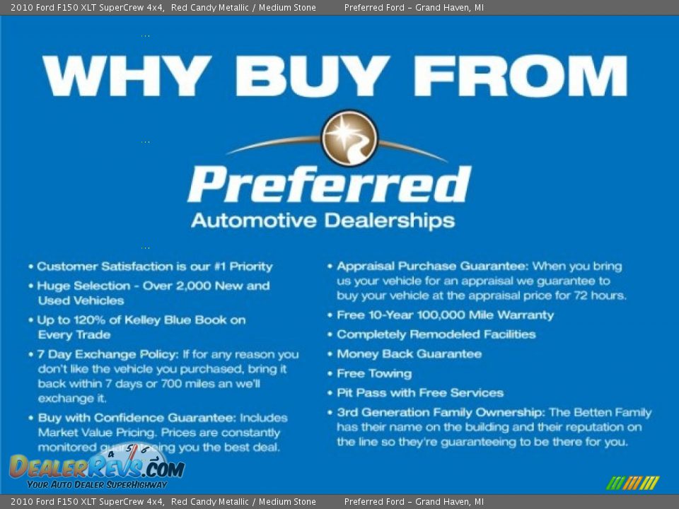 Dealer Info of 2010 Ford F150 XLT SuperCrew 4x4 Photo #3