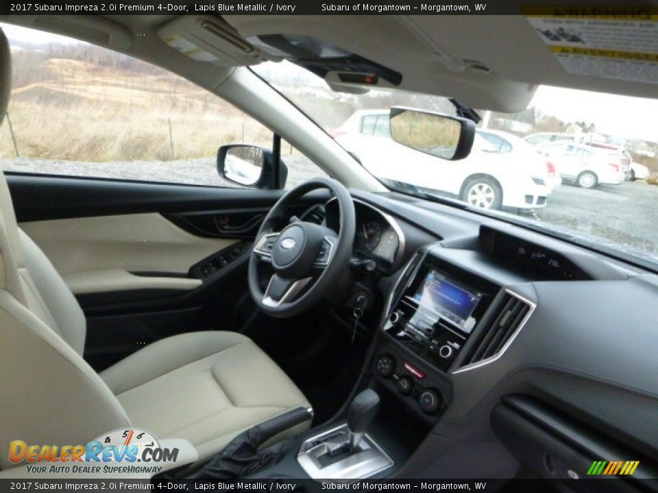 2017 Subaru Impreza 2.0i Premium 4-Door Lapis Blue Metallic / Ivory Photo #4