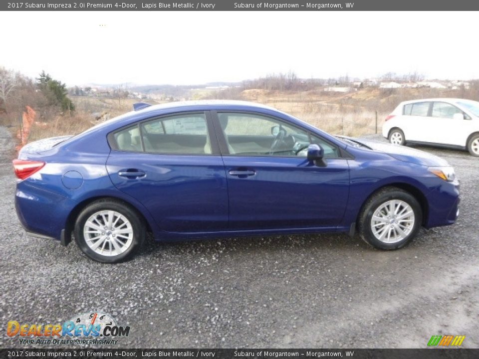 2017 Subaru Impreza 2.0i Premium 4-Door Lapis Blue Metallic / Ivory Photo #6