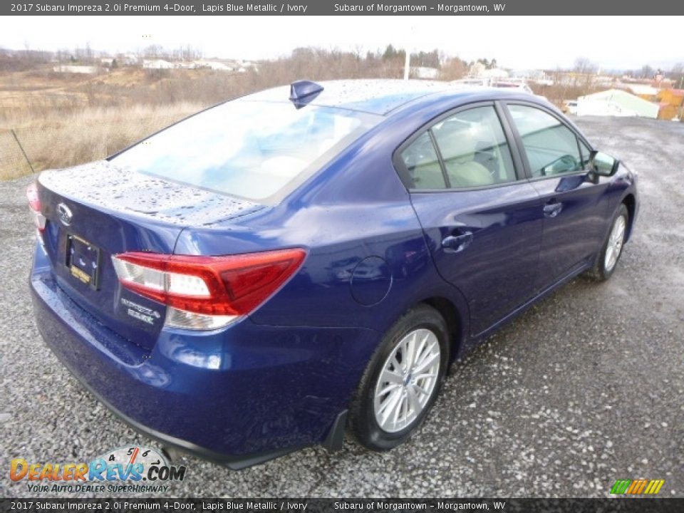 2017 Subaru Impreza 2.0i Premium 4-Door Lapis Blue Metallic / Ivory Photo #7