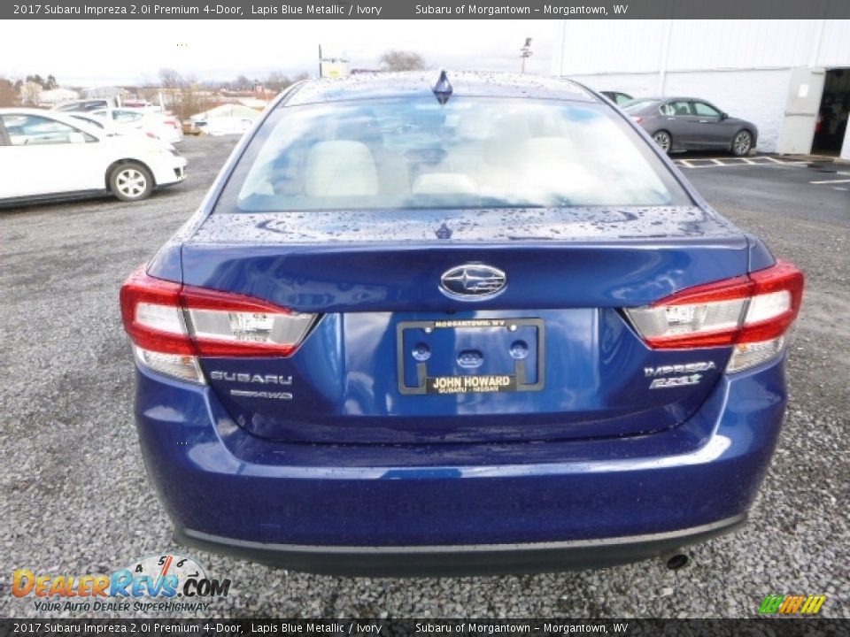 2017 Subaru Impreza 2.0i Premium 4-Door Lapis Blue Metallic / Ivory Photo #8