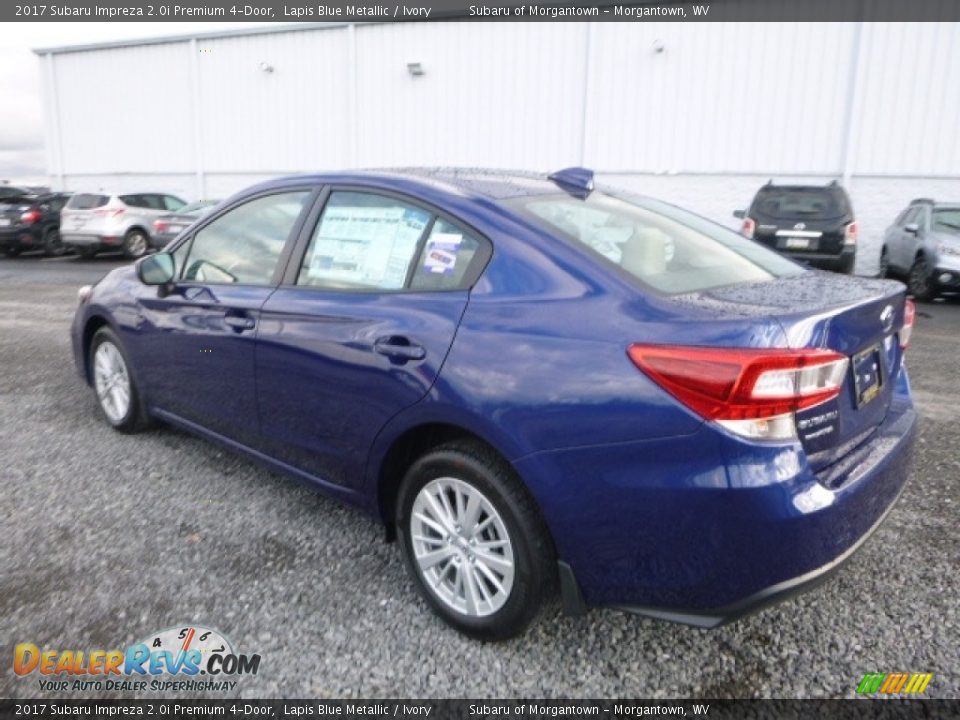 2017 Subaru Impreza 2.0i Premium 4-Door Lapis Blue Metallic / Ivory Photo #9
