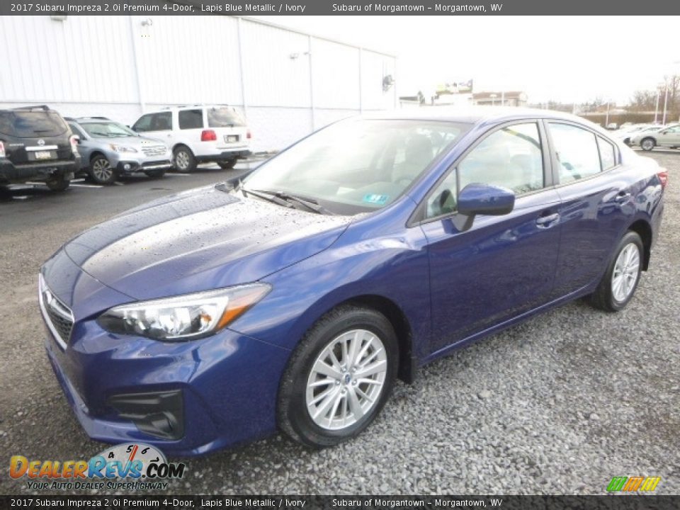 2017 Subaru Impreza 2.0i Premium 4-Door Lapis Blue Metallic / Ivory Photo #11
