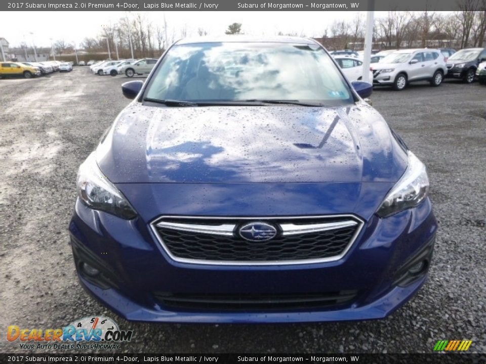 2017 Subaru Impreza 2.0i Premium 4-Door Lapis Blue Metallic / Ivory Photo #12