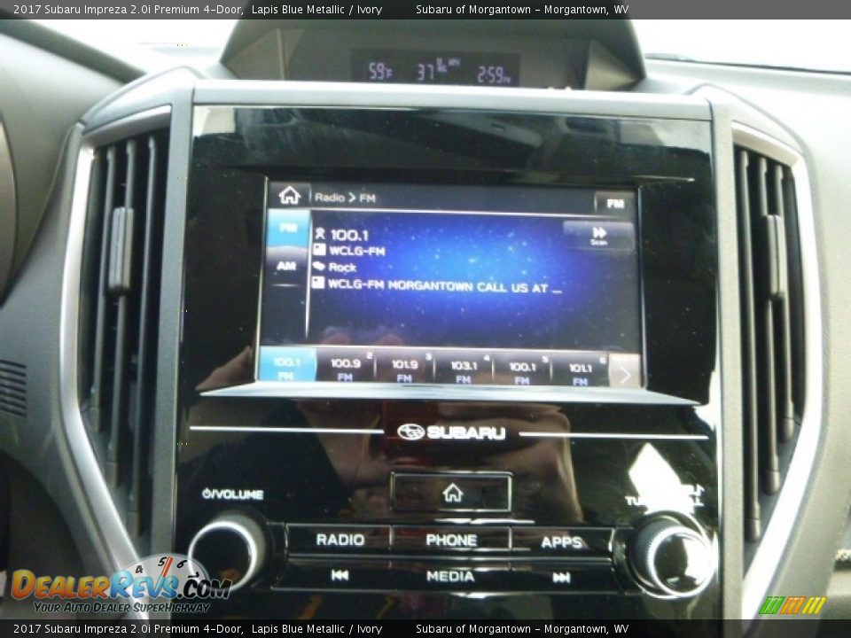 2017 Subaru Impreza 2.0i Premium 4-Door Lapis Blue Metallic / Ivory Photo #16
