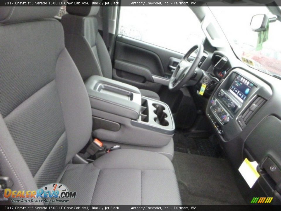 2017 Chevrolet Silverado 1500 LT Crew Cab 4x4 Black / Jet Black Photo #3