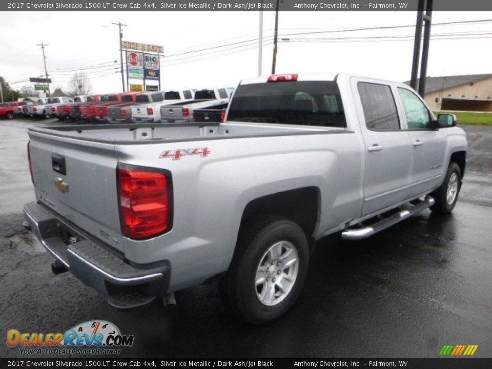 2017 Chevrolet Silverado 1500 LT Crew Cab 4x4 Silver Ice Metallic / Dark Ash/Jet Black Photo #8