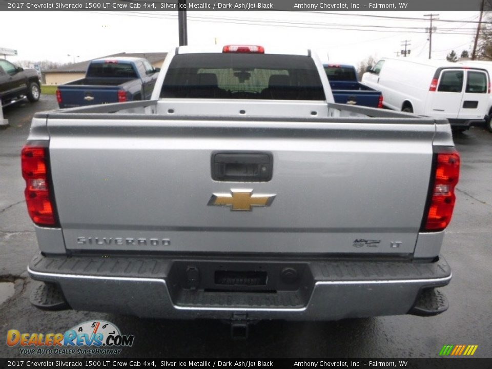 2017 Chevrolet Silverado 1500 LT Crew Cab 4x4 Silver Ice Metallic / Dark Ash/Jet Black Photo #9