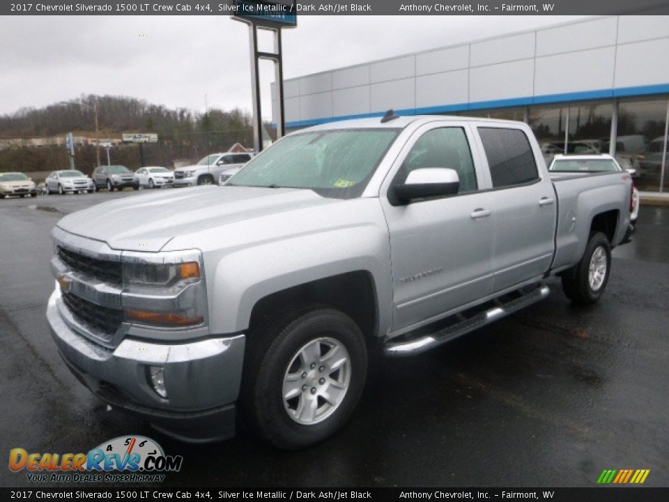 2017 Chevrolet Silverado 1500 LT Crew Cab 4x4 Silver Ice Metallic / Dark Ash/Jet Black Photo #12