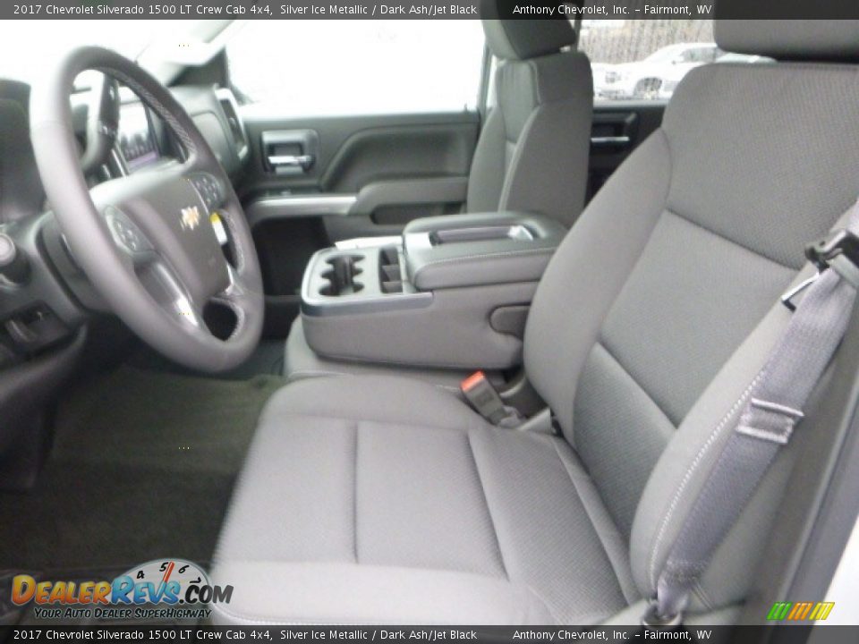 2017 Chevrolet Silverado 1500 LT Crew Cab 4x4 Silver Ice Metallic / Dark Ash/Jet Black Photo #15