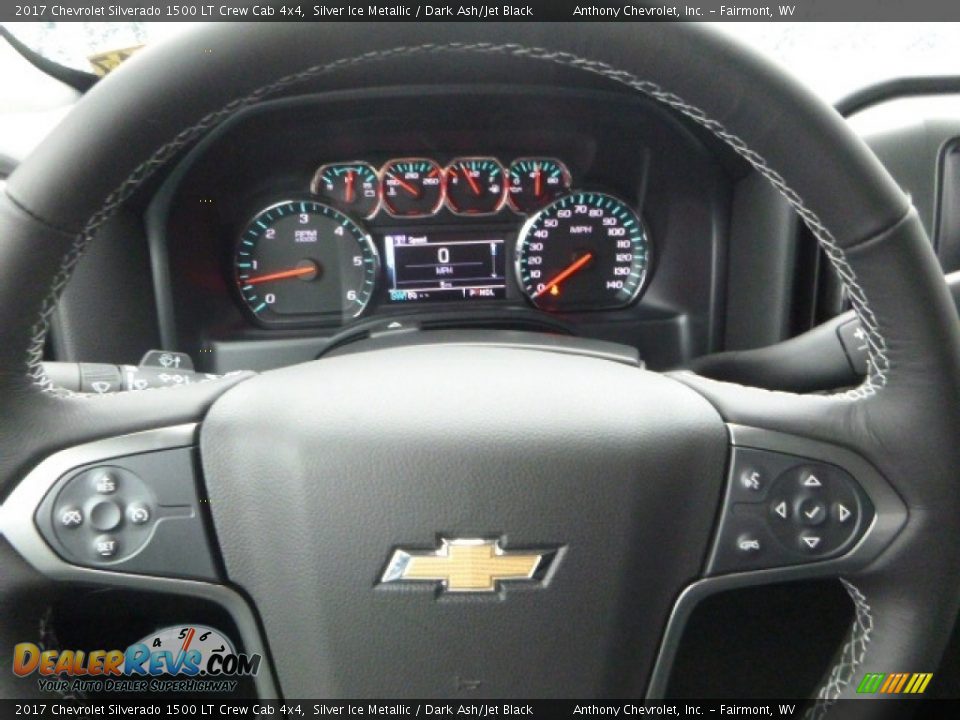2017 Chevrolet Silverado 1500 LT Crew Cab 4x4 Silver Ice Metallic / Dark Ash/Jet Black Photo #20