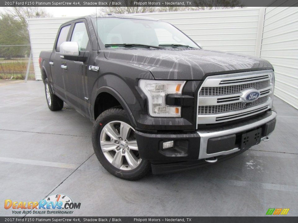 2017 Ford F150 Platinum SuperCrew 4x4 Shadow Black / Black Photo #1