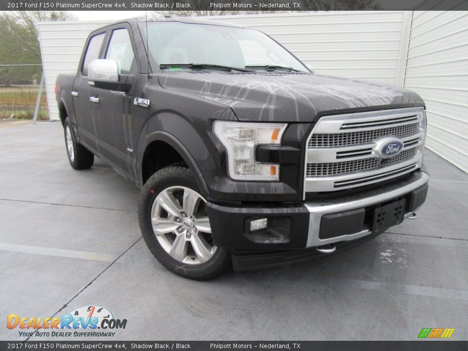 2017 Ford F150 Platinum SuperCrew 4x4 Shadow Black / Black Photo #2